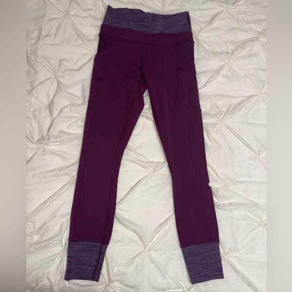 Lululemon En Route Crop size 4 
Plum / Wee Are From Space September Plum - Picture 8 of 16